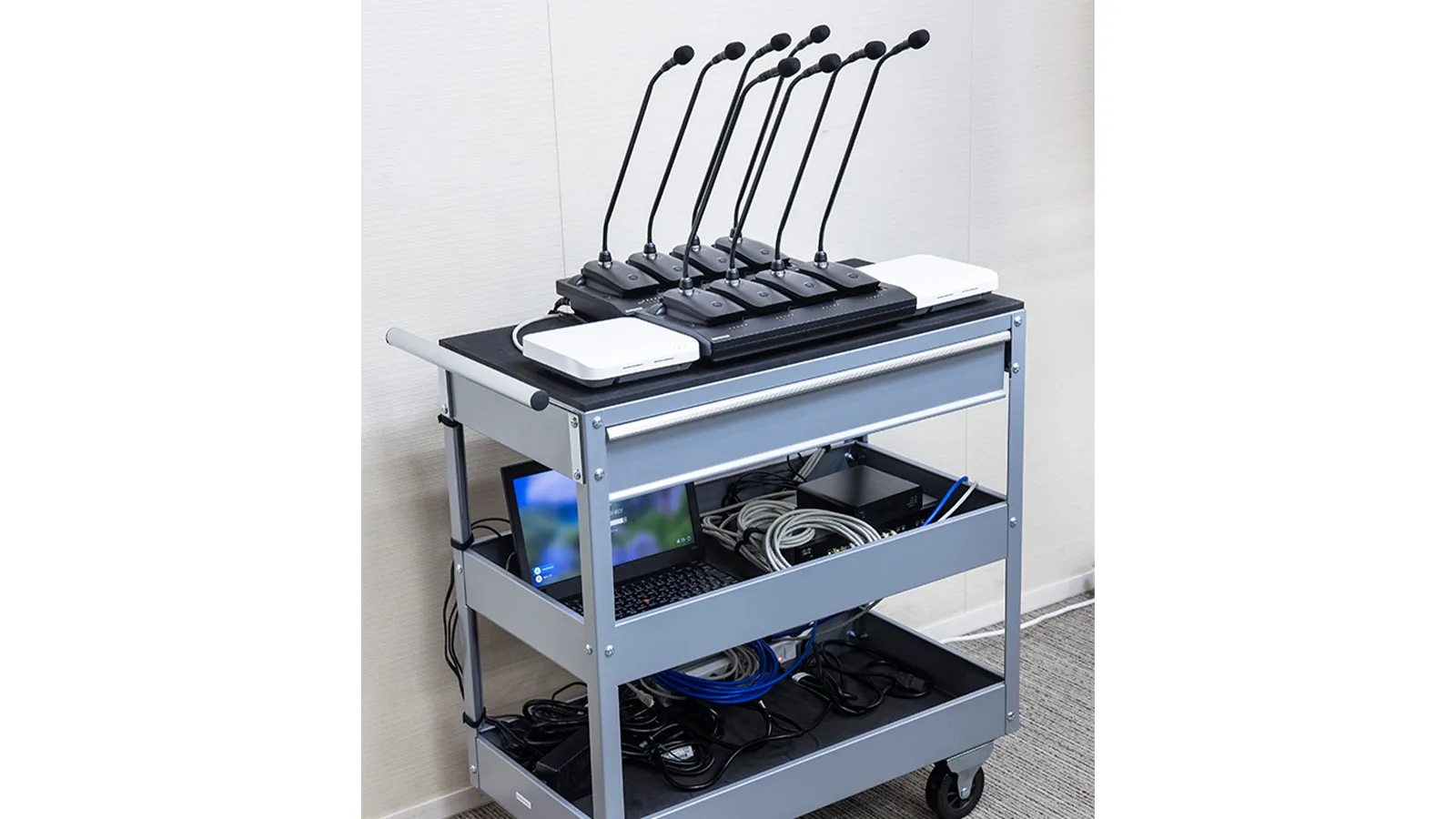Portable AV Cart with MXW System