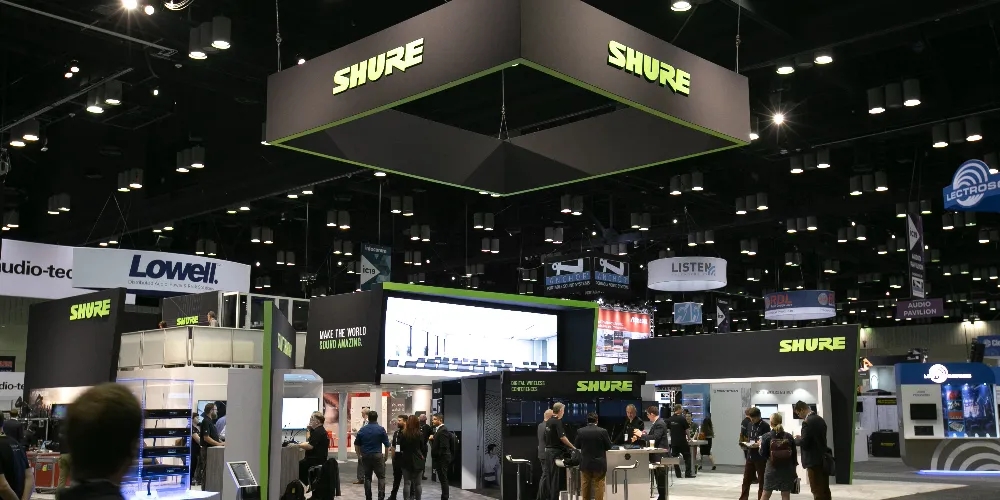 Shure booth at InfoComm 2019