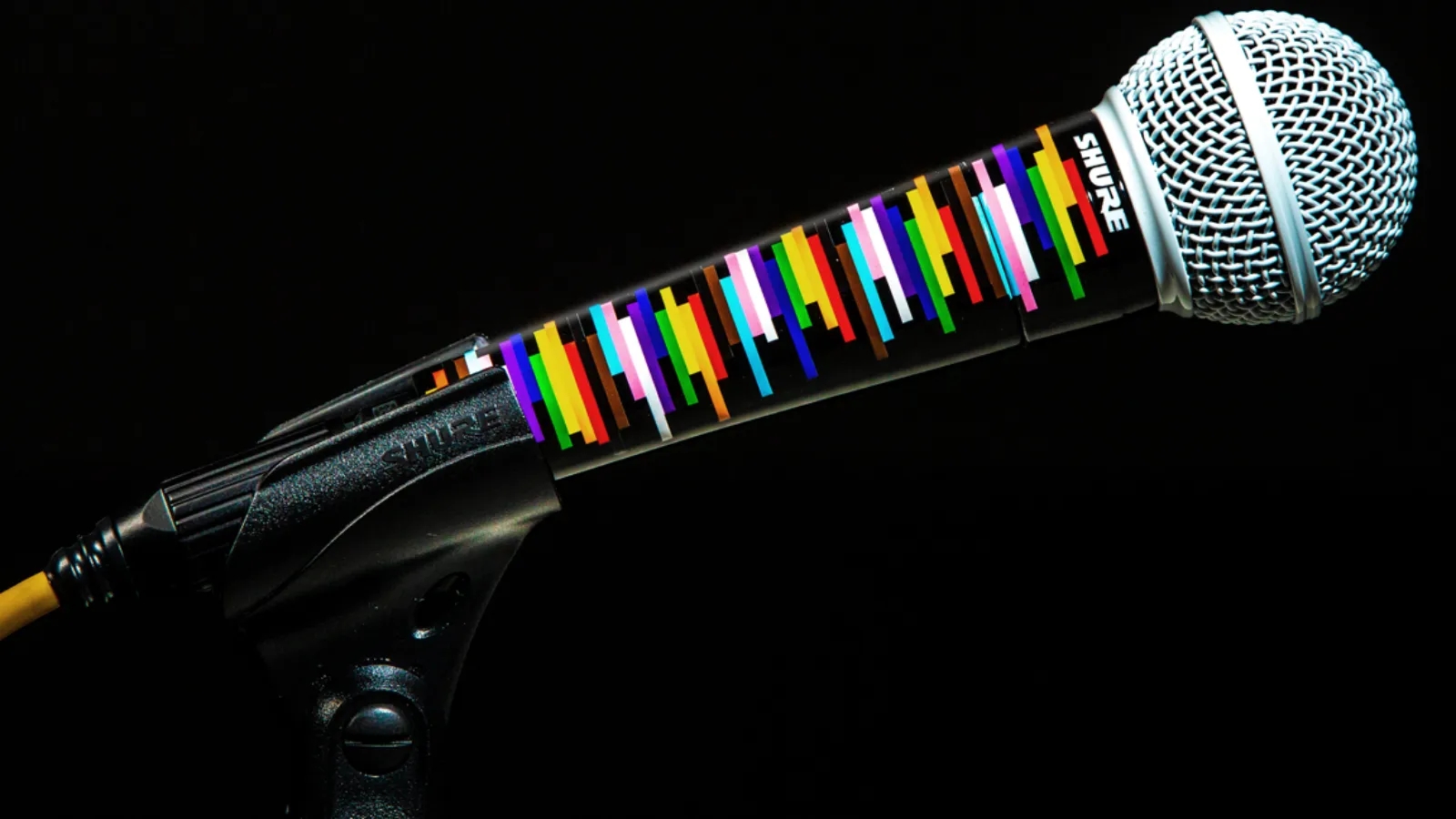 Shure is celebrating Pride Month with a limited-edition SM58 Pride microphone giveaway